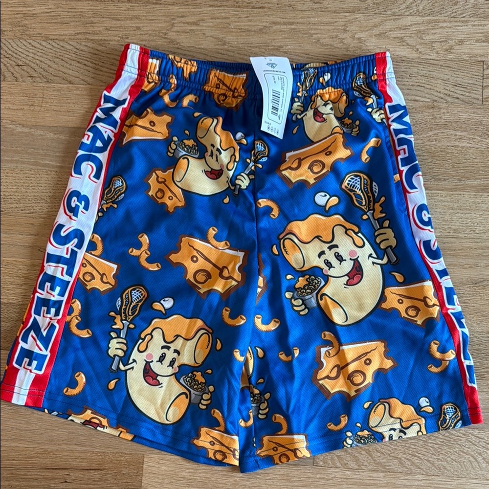 NWT Boys XL lacrosse shirts Mac n Cheese print